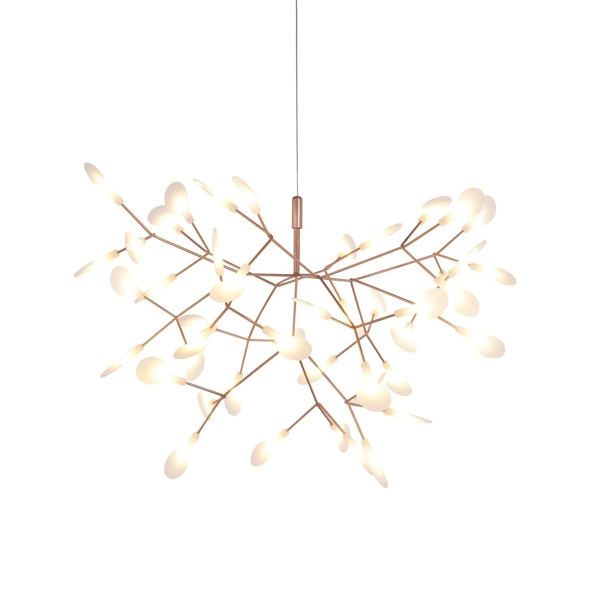 Rose Gold Branches LED Modern Chandelier