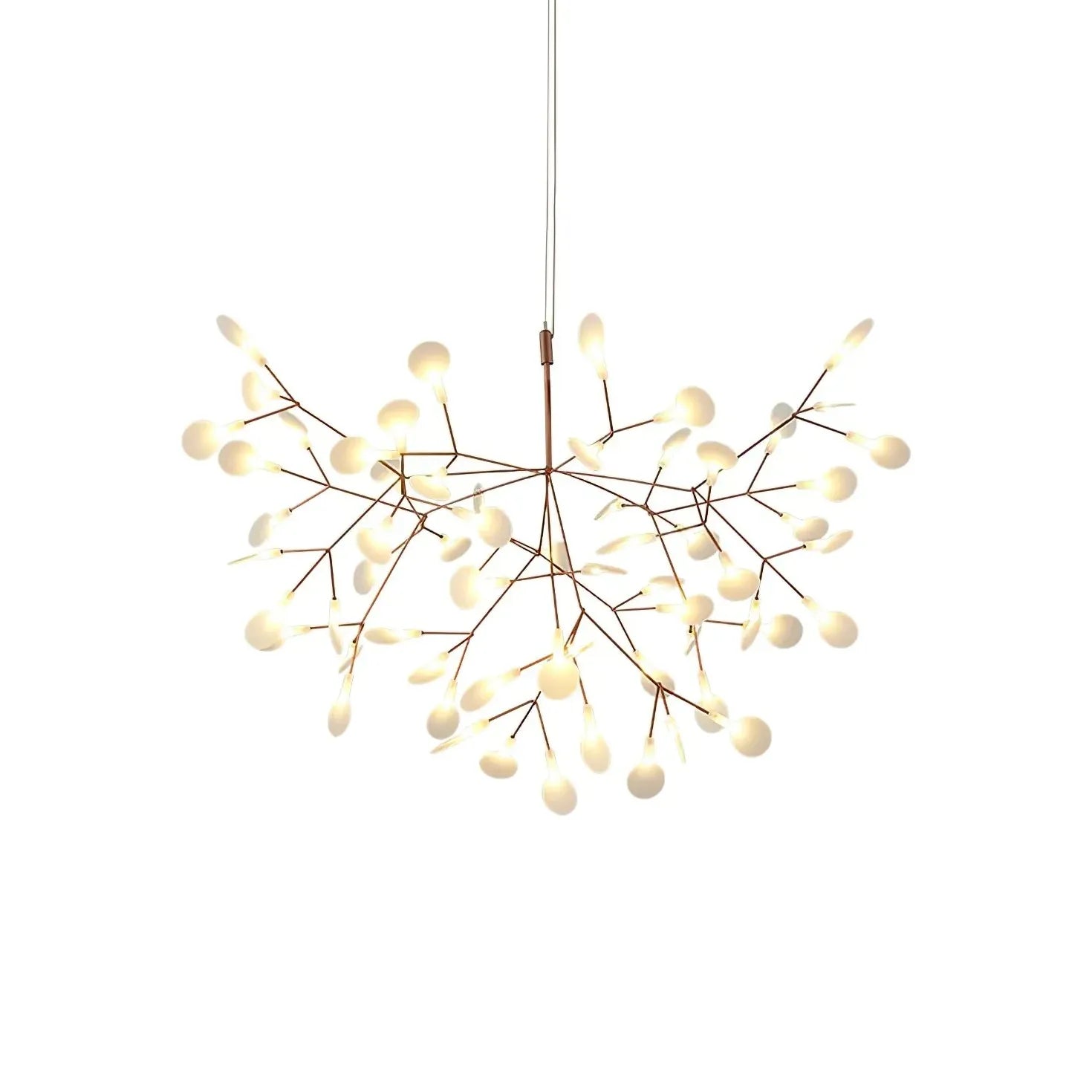 Rose Gold Branches LED Modern Chandelier