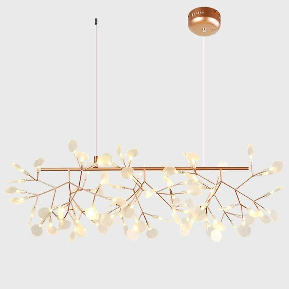 Rose Gold Branches LED Modern Chandelier