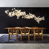 White Leaf-Shaped Modern Pendant Light