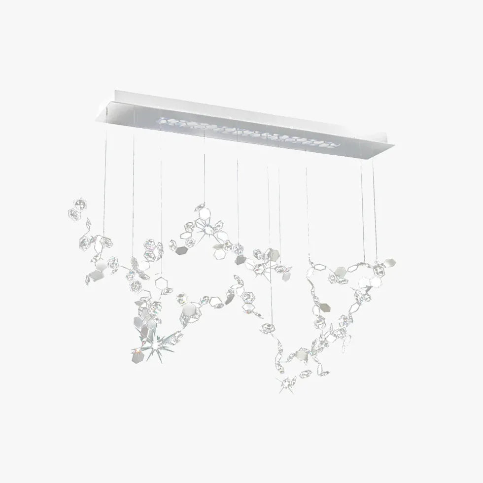 Compact Crystal Decor Modern Study Pendant Light