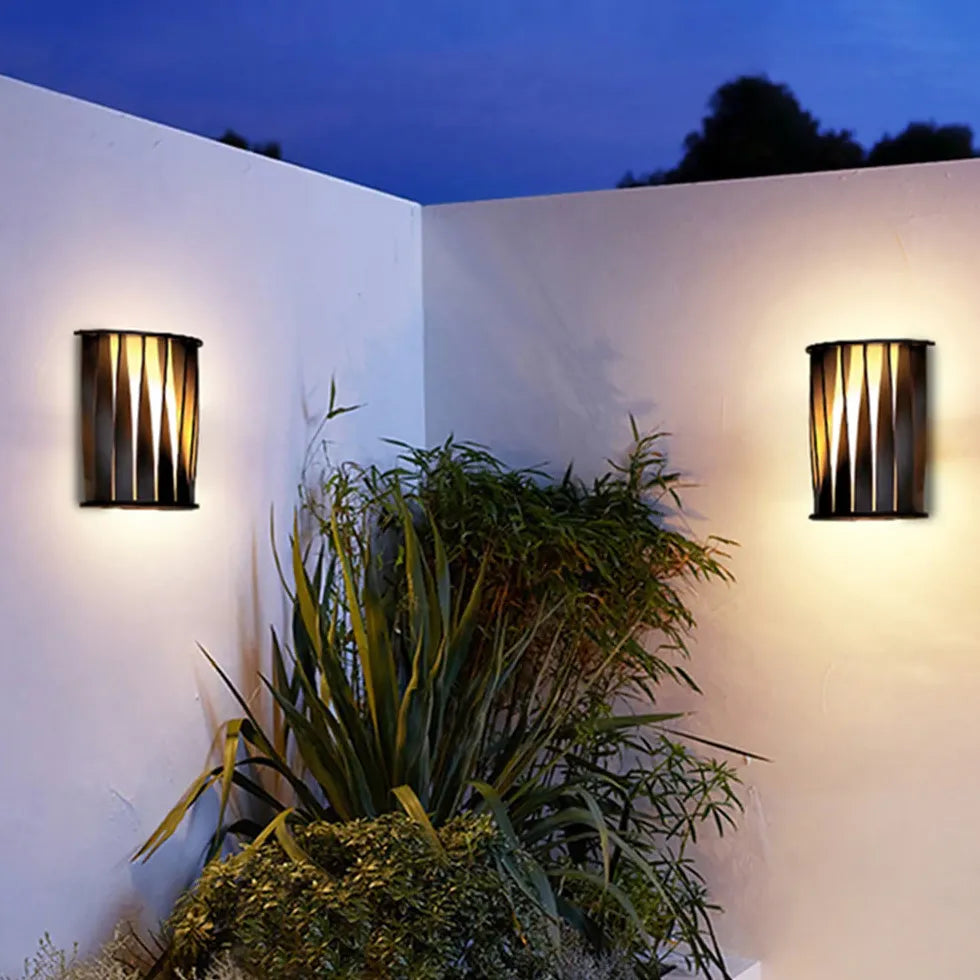 Cutout Aluminium Modern Outdoor Wall Lights