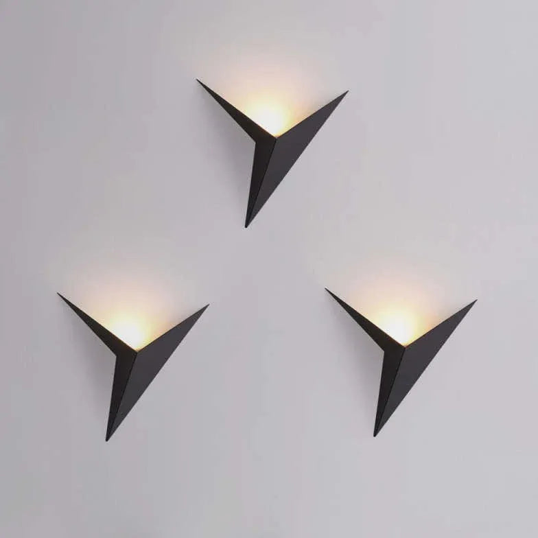 Upward Illumination Triangle Embedded Wall Lamp