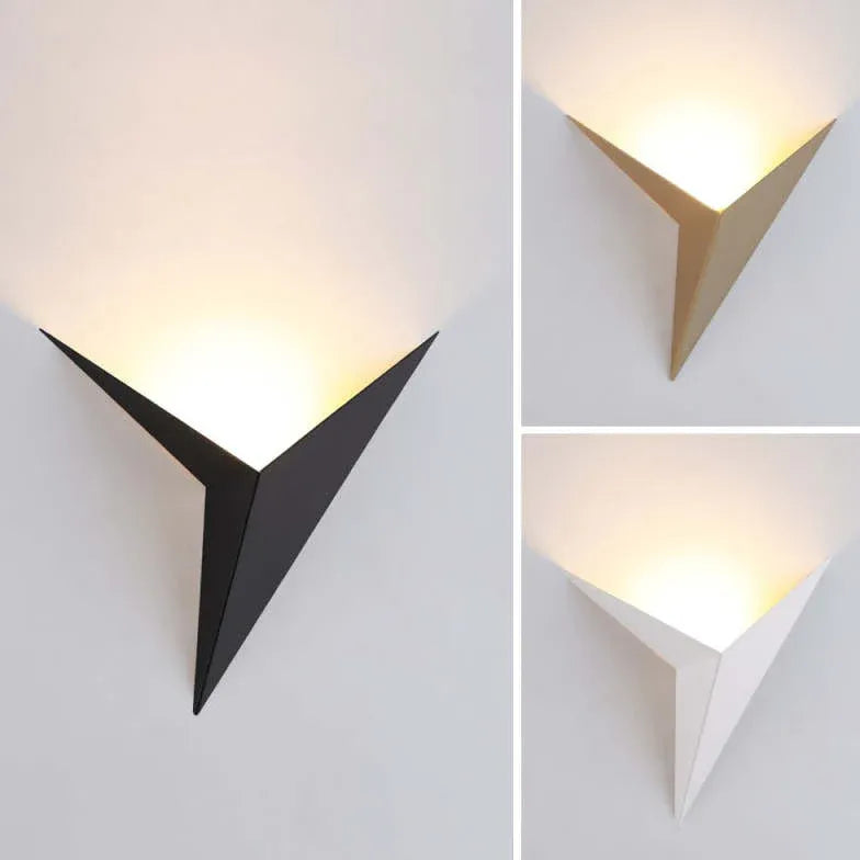 Upward Illumination Triangle Embedded Wall Lamp