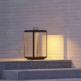 Handle Glass Lantern Outdoor Floor lamps