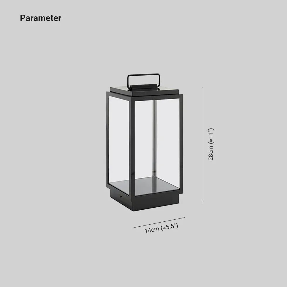 Handle Glass Lantern Outdoor Floor lamps