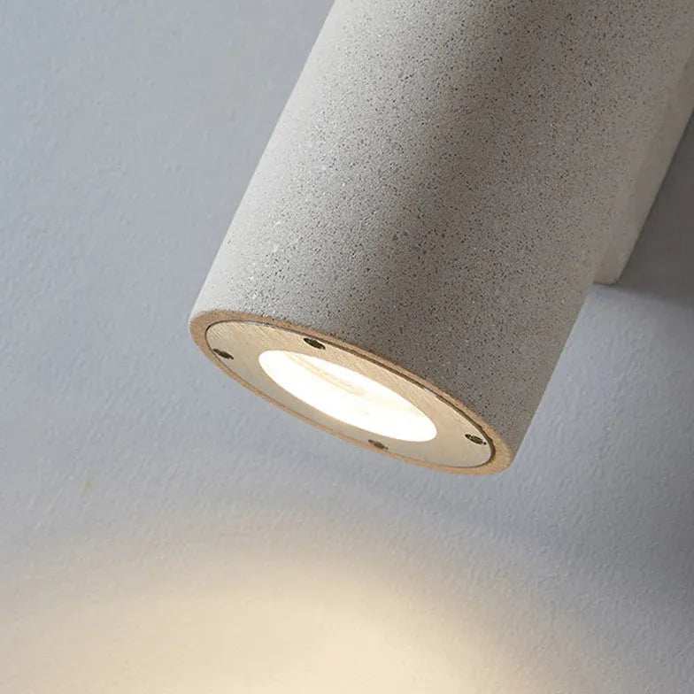 Textured Cylinder Outdoor Up and Down Wall Lights