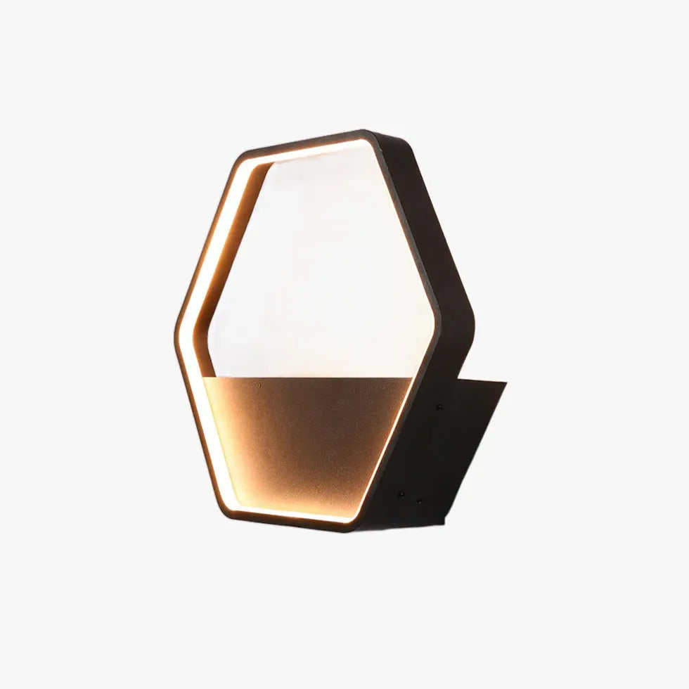 Hexagonal Plant Led Outdoor Wall Lights