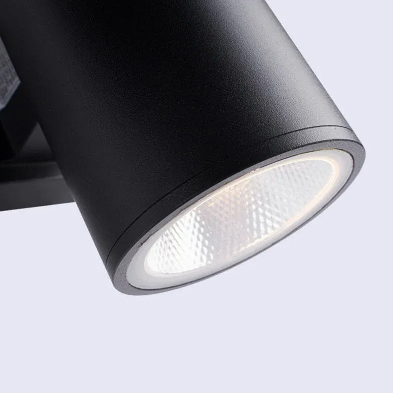 up and down outdoor wall lights black