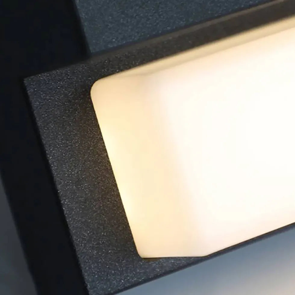 Rectangle Led Solar Outdoor Wall Lights