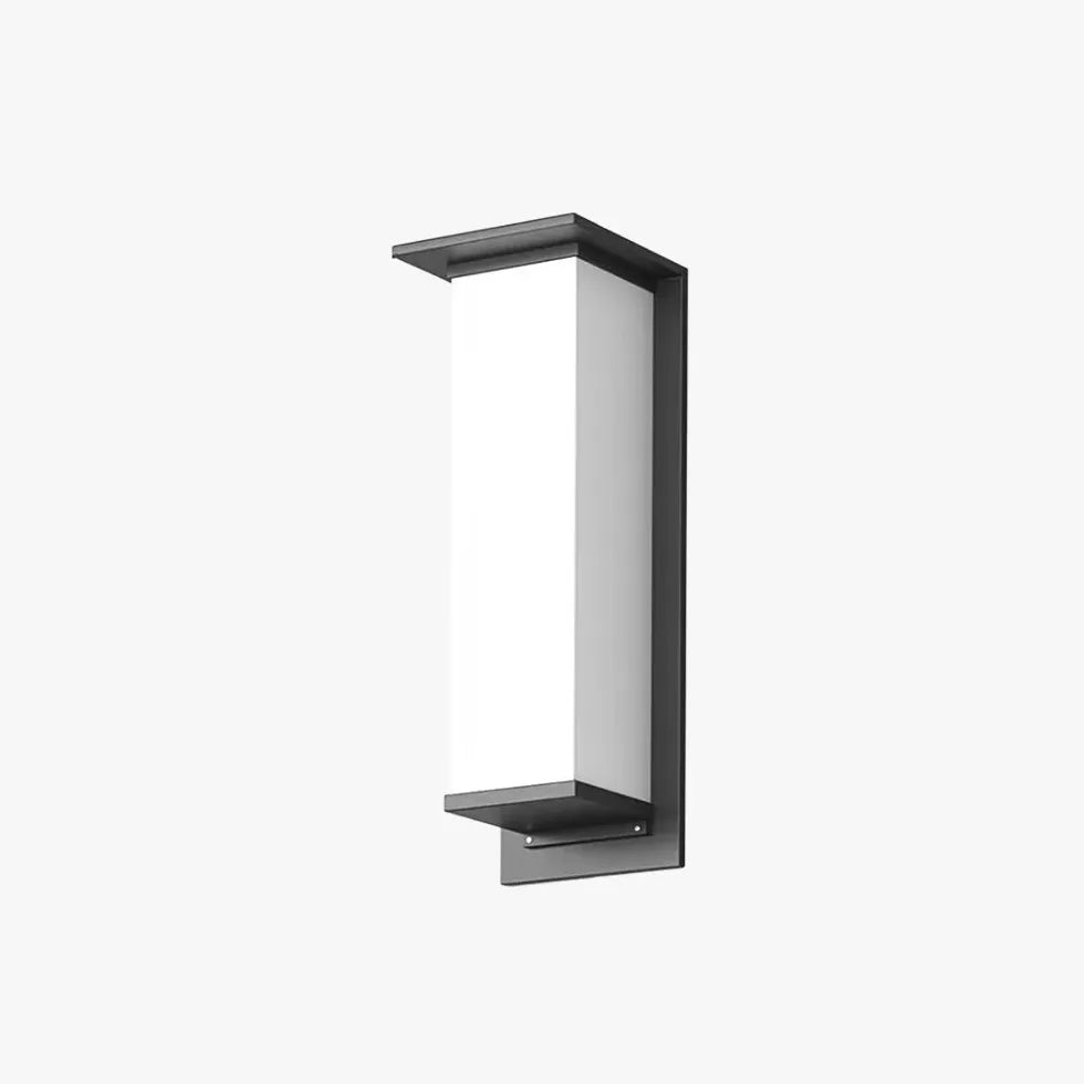 Modern Rectangular Solar Outdoor Wall Light