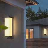 Modern Rectangular Solar Outdoor Wall Light