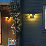 Rotary Solar Power Led Outdoor Wall Lights