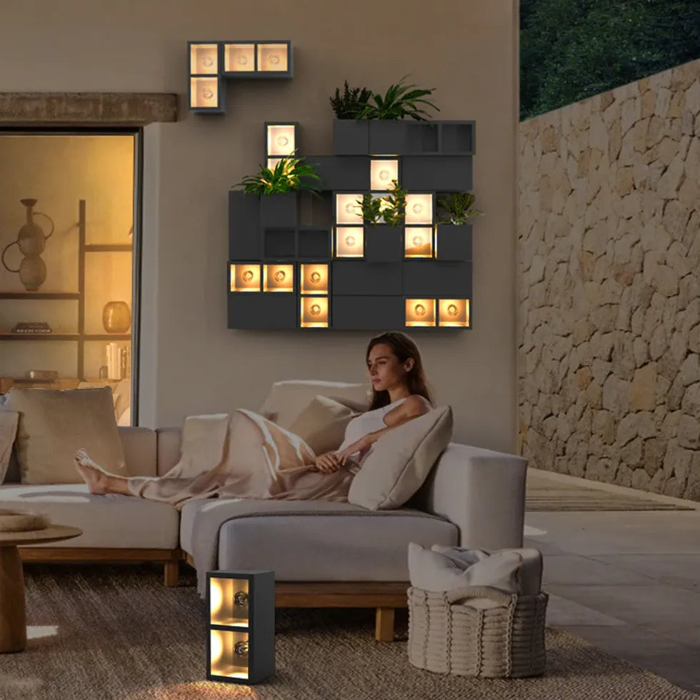 Cube Design decorative Outdoor Wall Lights