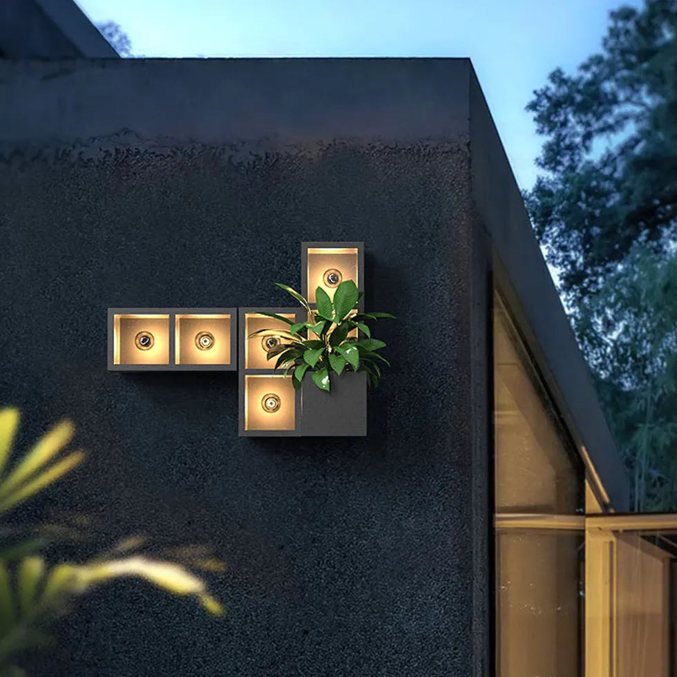 Cube Design decorative Outdoor Wall Lights