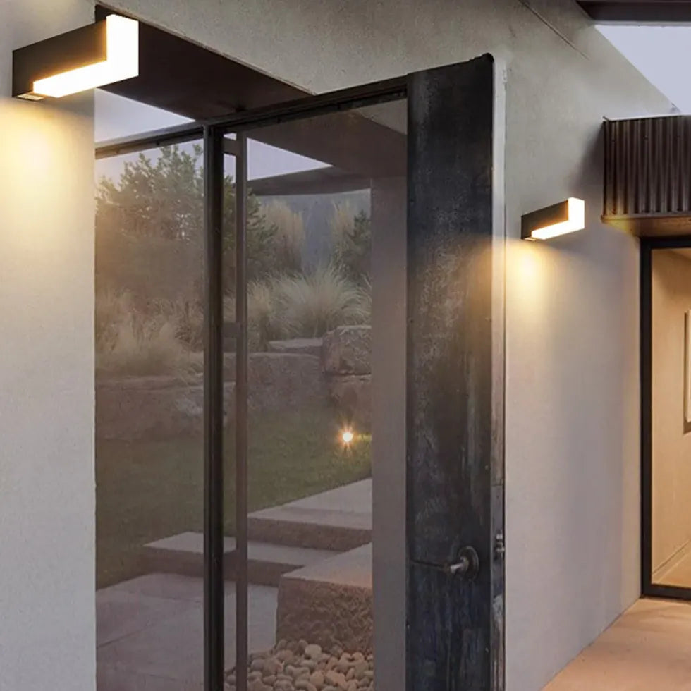 L shaped Modern Outdoor Wall Lights