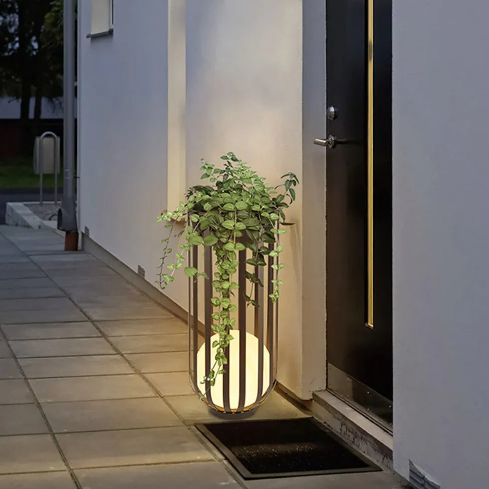 Spherical Iron Lantern Outdoor Floor lamps