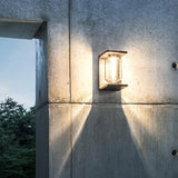 Glass Cylinder Outdoor Wall Light