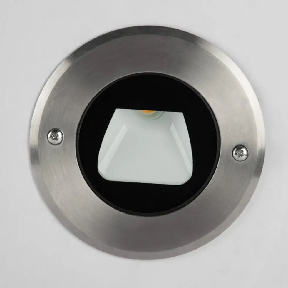 Round Recessed Step Outdoor Lights