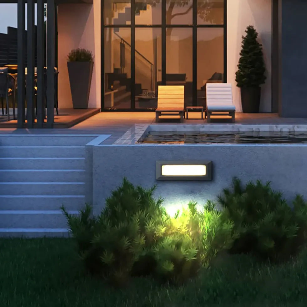 Sleek Rectangular Step Brick Lights