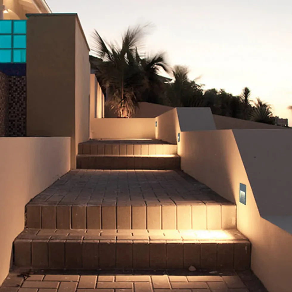 Recessed Sensor LED Step Outdoor Lights