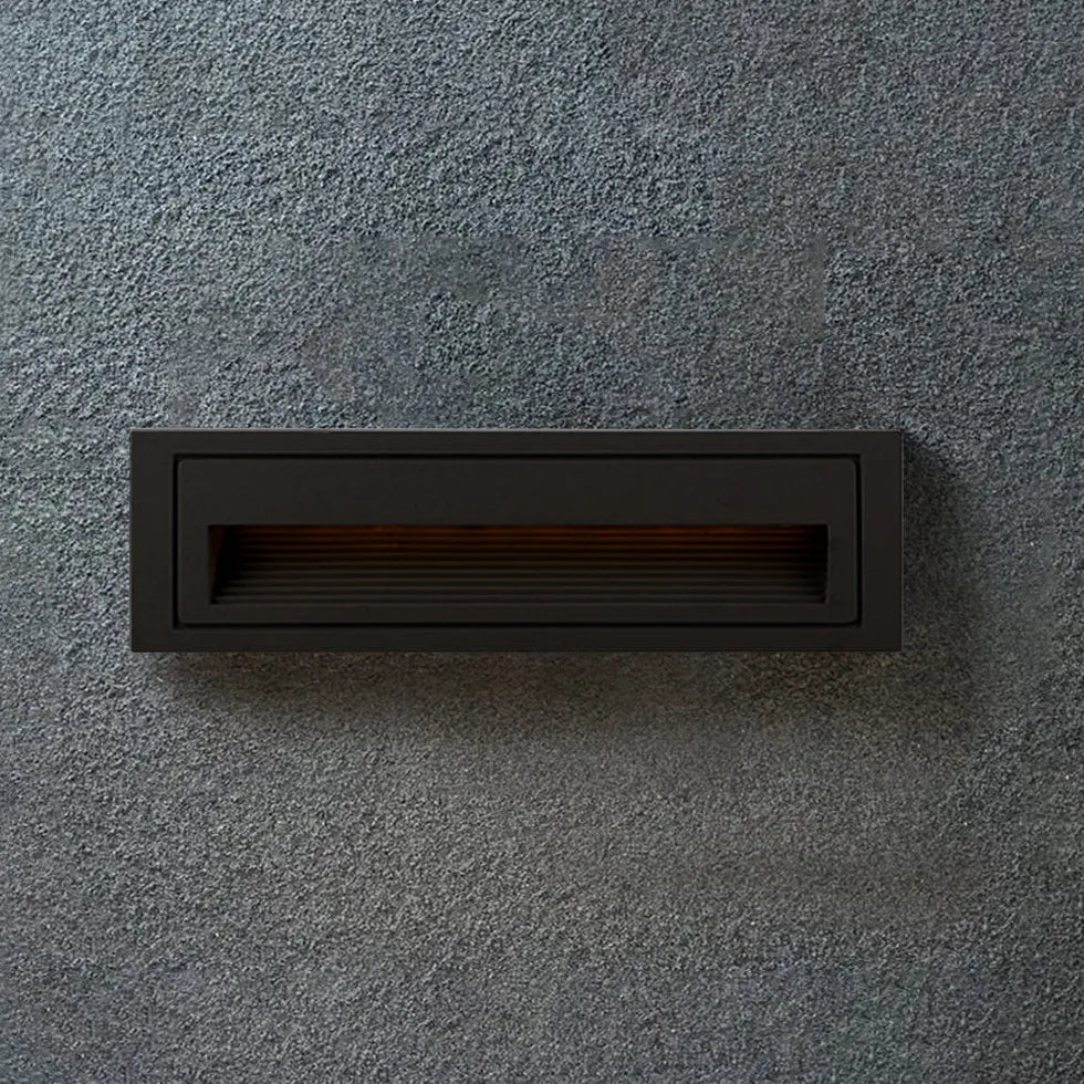 Geometric Recessed LED Step Outdoor Lights