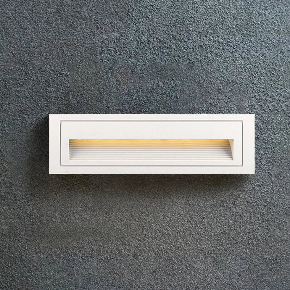 Geometric Recessed LED Step Outdoor Lights