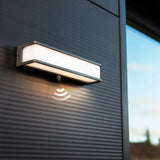 Square Motion Sensor Outdoor Wall Light