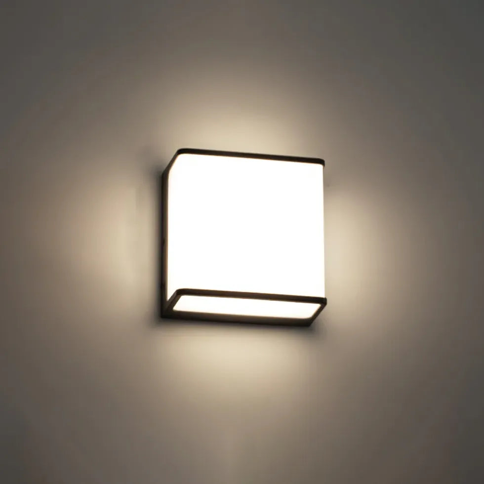 Square Motion Sensor Outdoor Wall Light