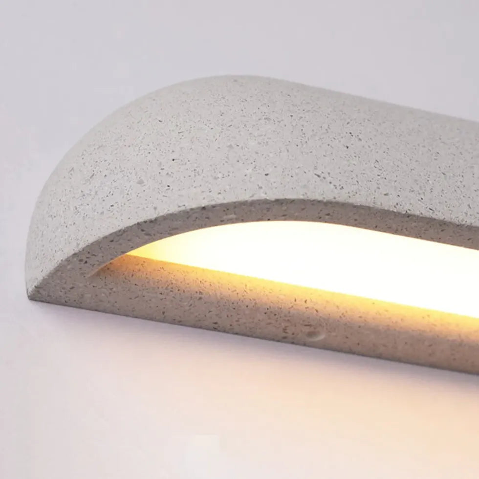 Semi Elliptical Stone Outdoor Wall Lights