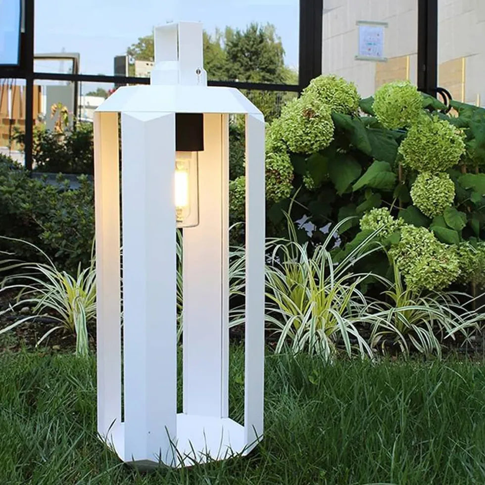 Hexagonal Handle Lantern Outdoor Floor lamps