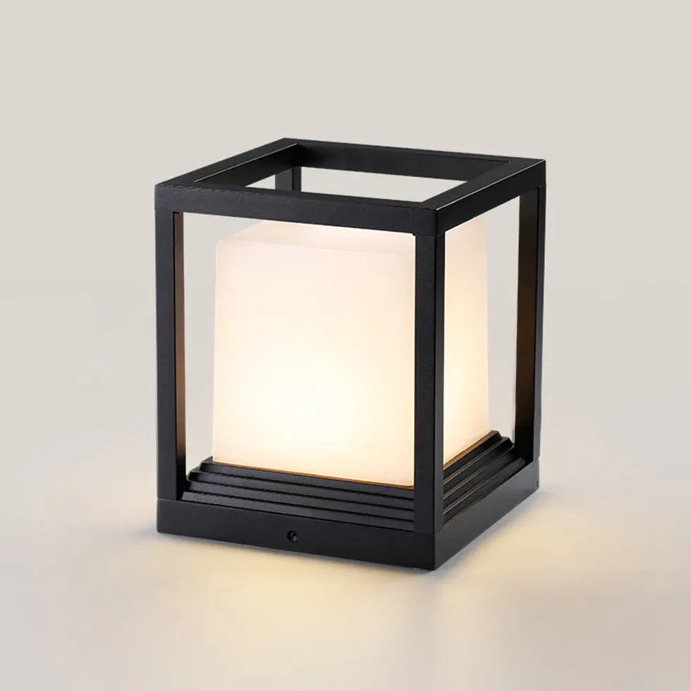 Cube Modern Outdoor Pillar Lights