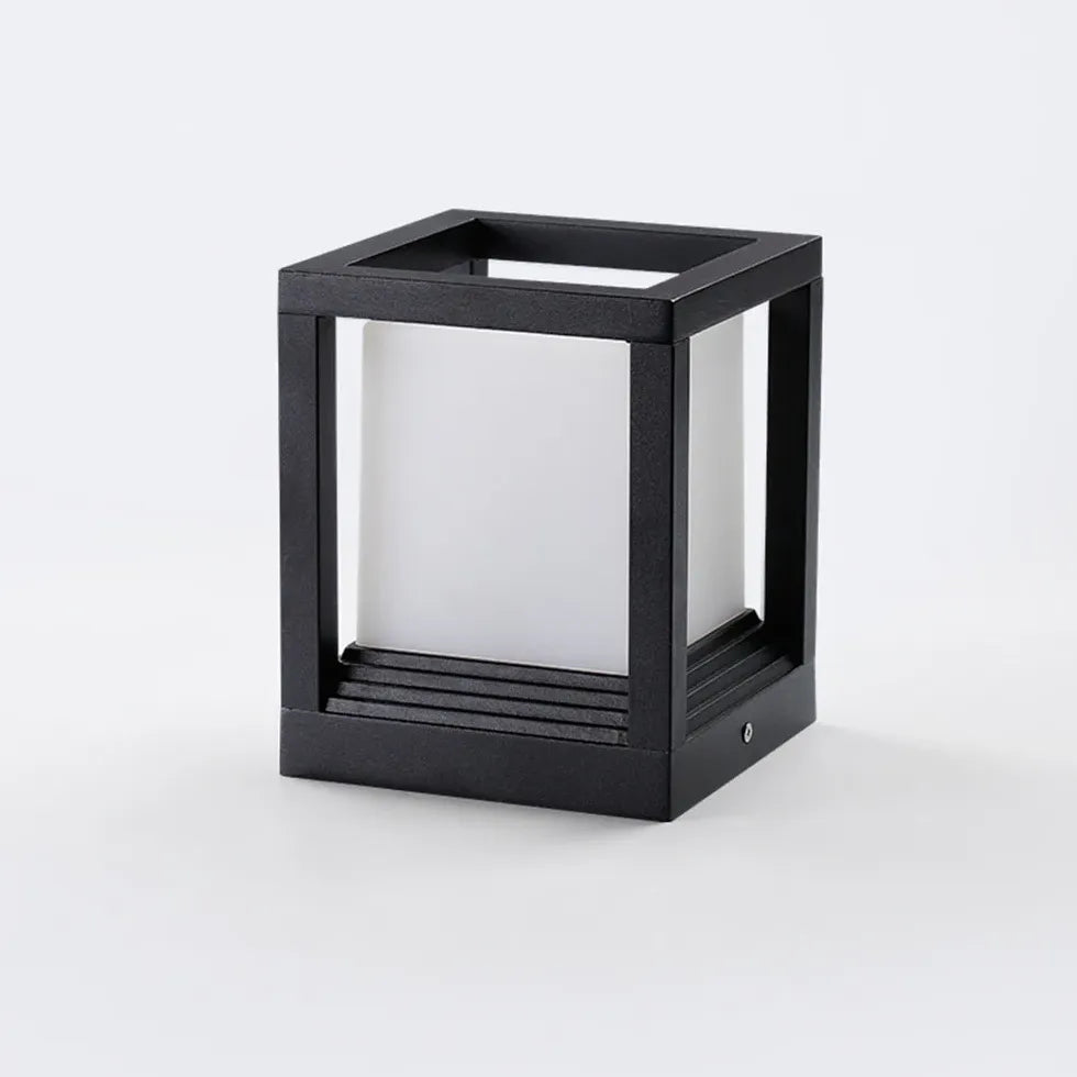 Cube Modern Outdoor Pillar Lights