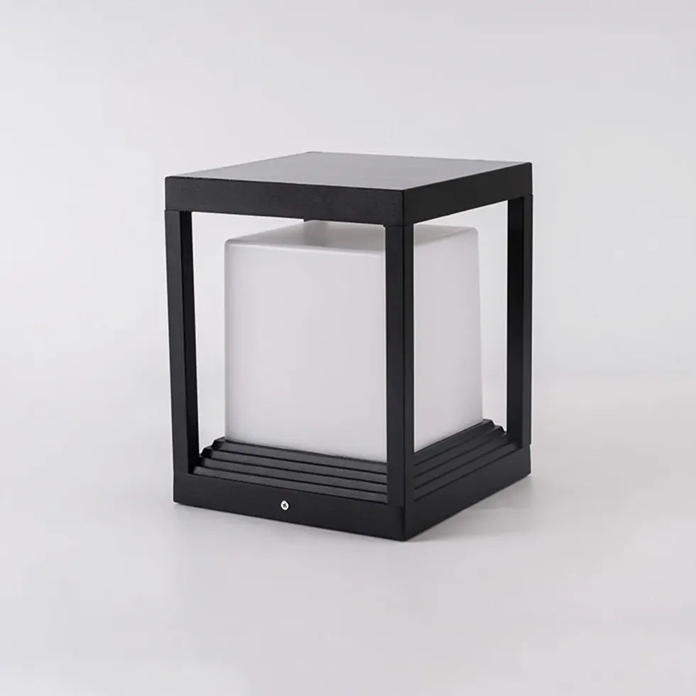 Cube Modern Outdoor Pillar Lights