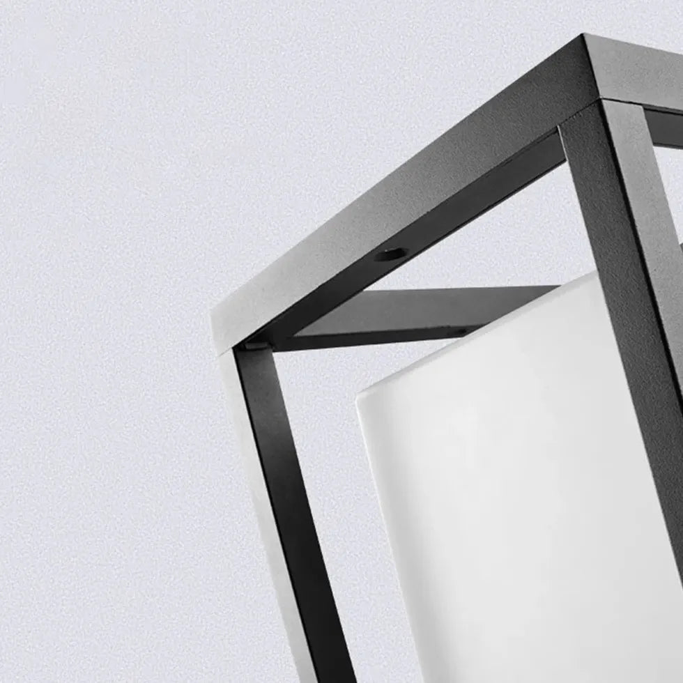 Cube Modern Outdoor Pillar Lights