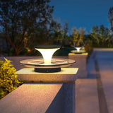 Flared Funnel Shape Outdoor Pillar Lights