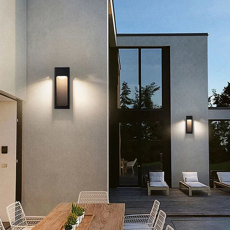 anthracite grey outdoor wall lights with sensor