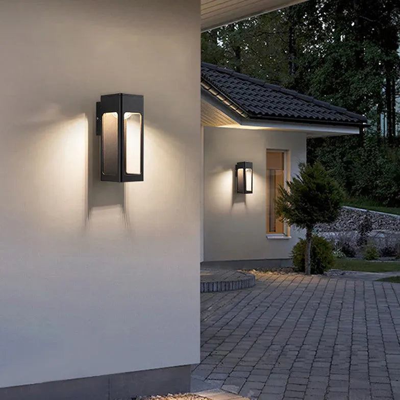 anthracite grey outdoor wall lights with sensor