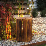 Rustic Wooden Outdoor Floor lamps