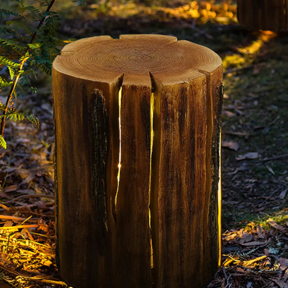 Rustic Wooden Outdoor Floor lamps