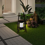 Lantern Black Solar Outdoor Floor lamps