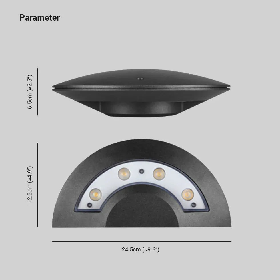 Flying Saucer LED Outdoor Wall Light