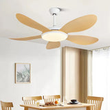 White Wooden Fan with Light