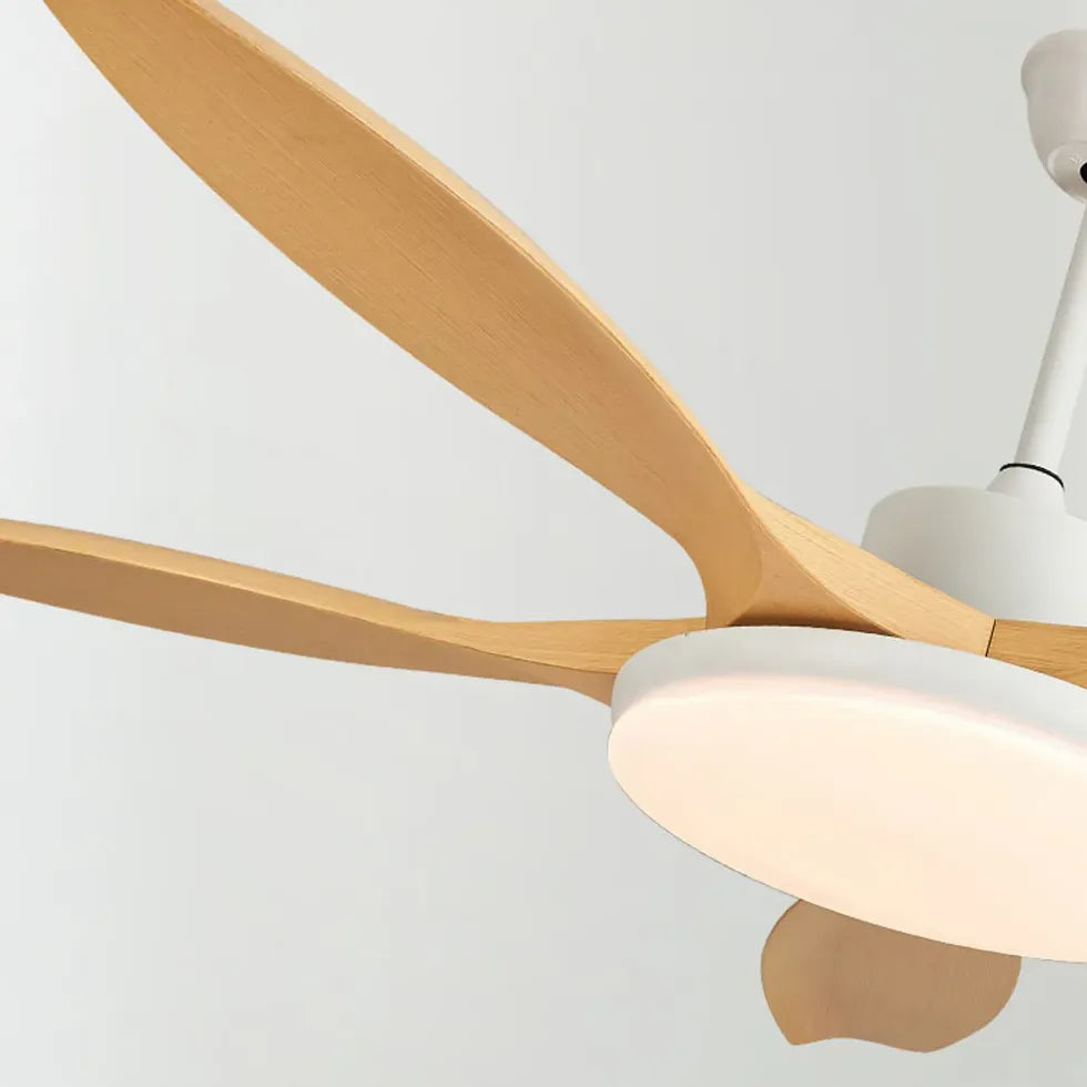 Yellow Bedroom LED Ceiling Fan with Light