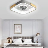 Color-Block Round Ceiling Fan with Light