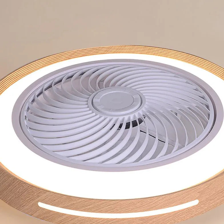 Mute Modern Wooden Ceiling Fan with Light