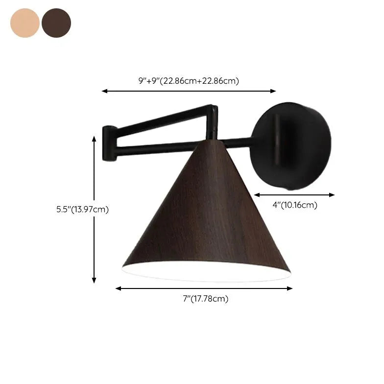 Adjustable Cone Bedroom Wall Lights