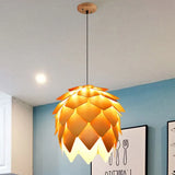 Pinecone-Shaped Warm-Toned Pendant Light for Living Room