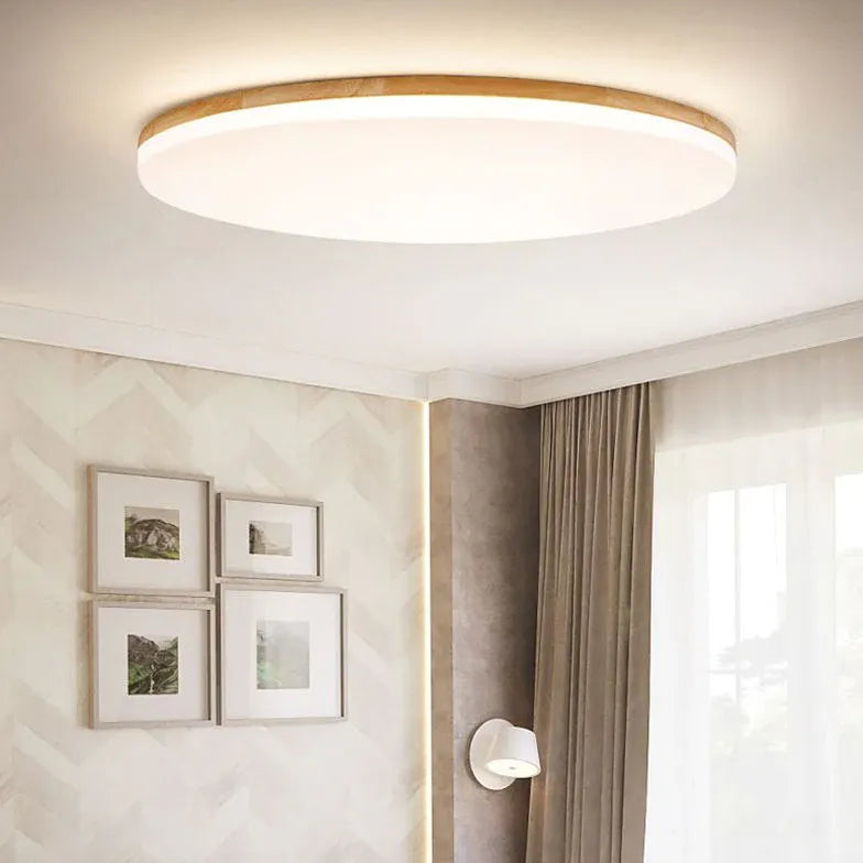 White Soft Light Bedroom Flush Ceiling Lights