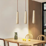 Hanging Stone Vintage Wooden Pendant Light